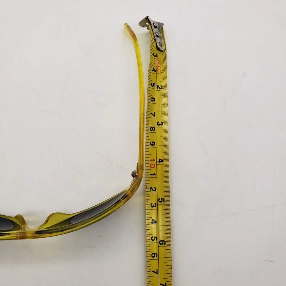 Vintage BLACK FLYS Sunglasses 'Kid's Kick' Clear Yellow VTG